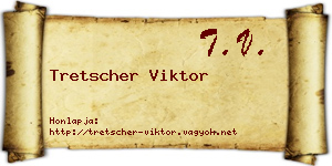 Tretscher Viktor névjegykártya