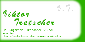 viktor tretscher business card